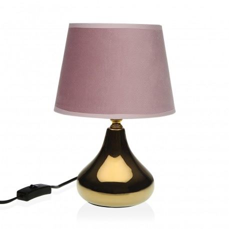 21500082 CANDEEIRO MESA BLOOM ROSA 20X33CM