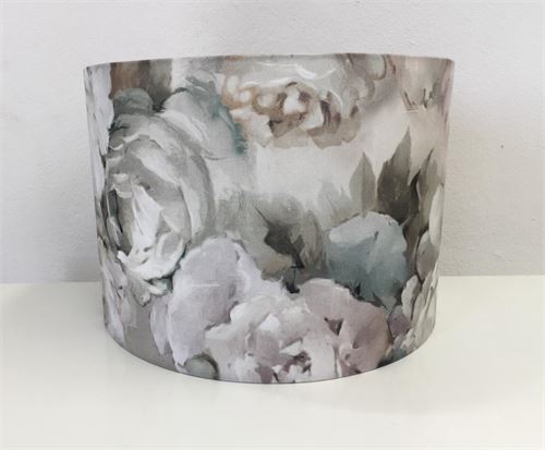 ABAJOUR ROSA GRIS 35X25CM