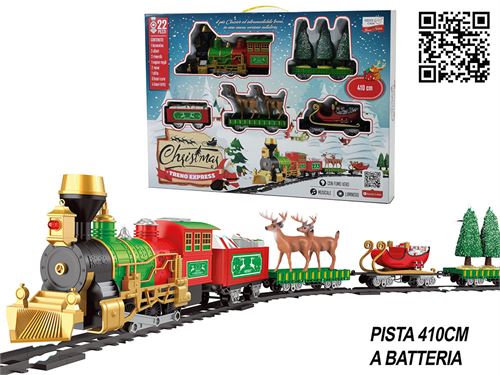107004 COMBOIO NATAL COM LUZ SOM 17PÇS