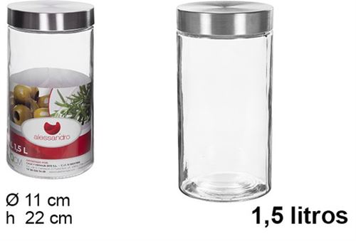 107974 FRASCO VIDRO TAMPA METAL 1,50L