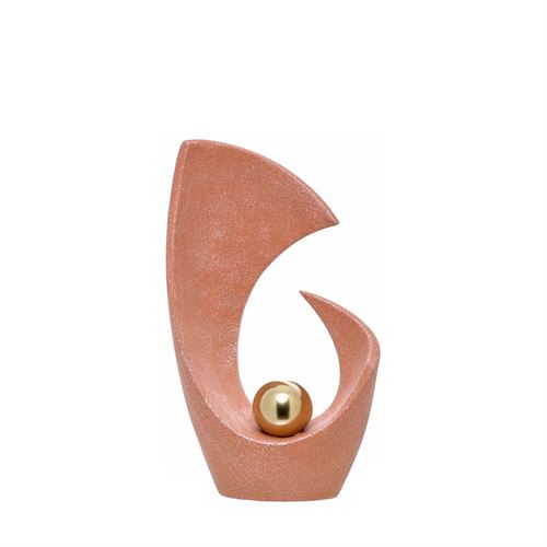 ESCULTURA CERAMICA GOLDEN BRICK 30CM