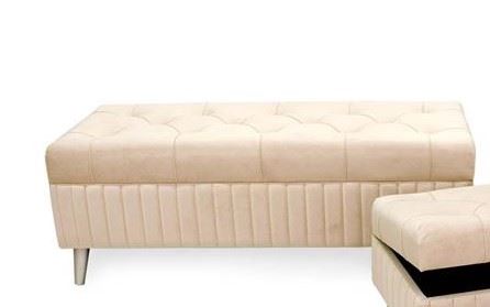 BANQUETA BEGE 121X49X45