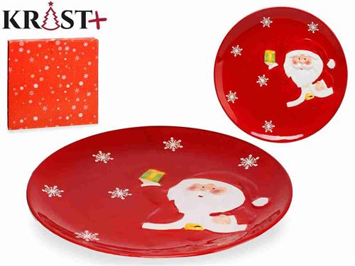 79384 PRATO PAI NATAL REDONDO GRANDE  25,5CM