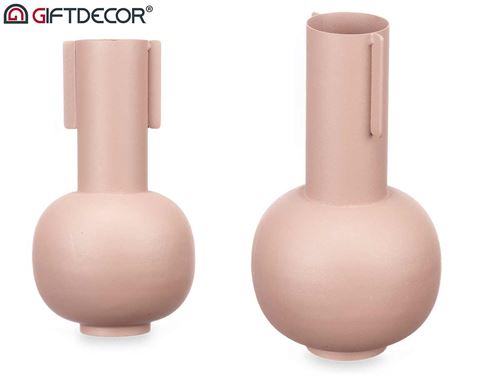 90900 JARRA DECORATIVA AÇO CASTANHO CLARO