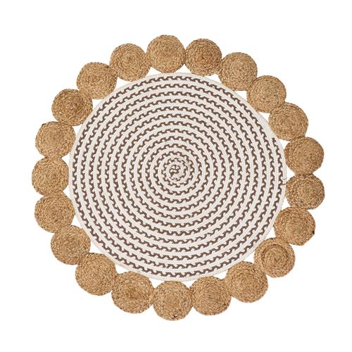 802478 CARPETE NATUR V YUTE NATURAL 100 X 100 X 0,50 CM