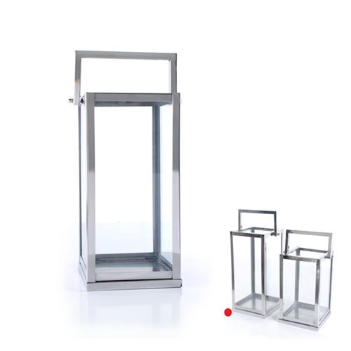 10243071 LANTERNA INOX DEC. 13497M 18X18X38CM