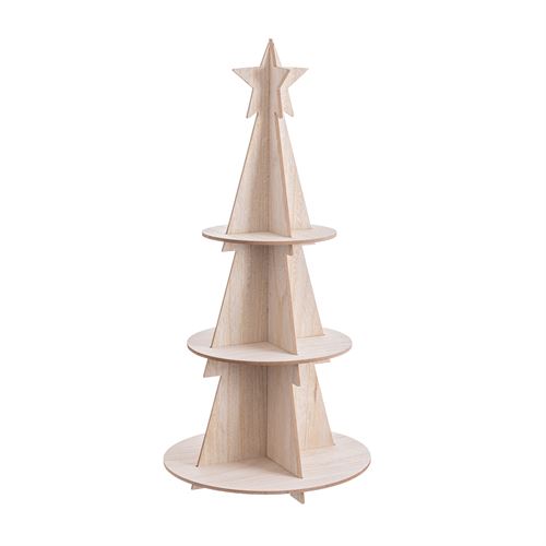 EXPOSITOR CONE ESTRELA MADEIRA 38X0,60X80CM