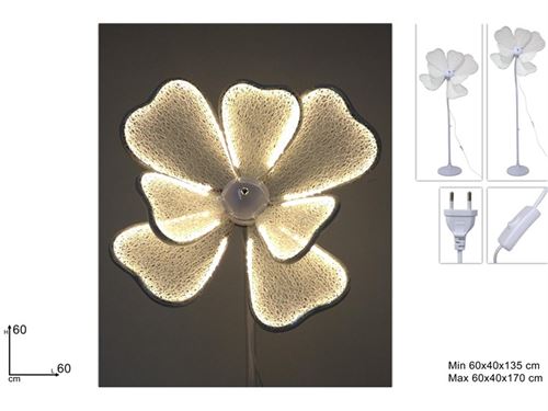 507583 FLOR LUMINOSA 60CM COM BASE