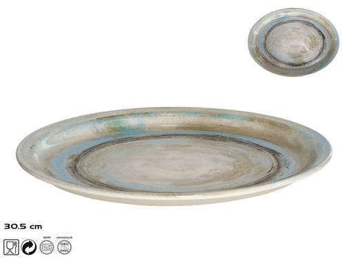 132495 TRAVESSA CERAMICA OVAL GRANADA 30,5CM