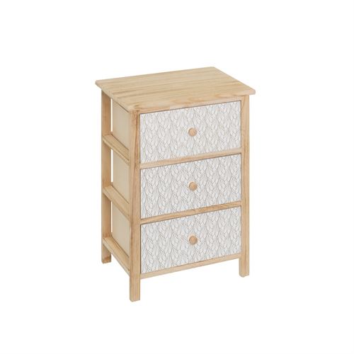 805663 MOVEL 3 GAVETAS TRACES MDF PAULOWNIA 40X29X58CM