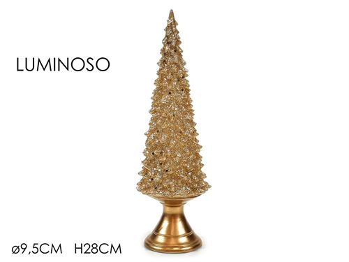 416286 ARVORE NATAL LED 28CM POLIRESINA