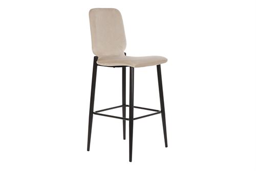 MB-184939 CADEIRA VELUDO METAL 43,5X52X109 BEGE