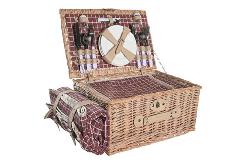 PC-200716 CESTO PIQUENIQUE SET 16 VIME 44X30X22 NATURAL