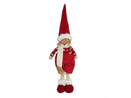 BONECO NATAL VERMELHO 16X9X55CM