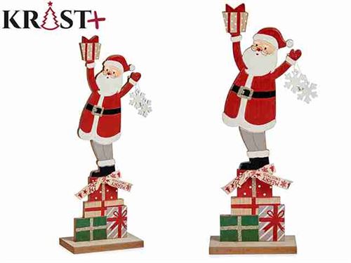 91677 PAI NATAL MADEIRA MED CAIXAS PRESENTE 40CM