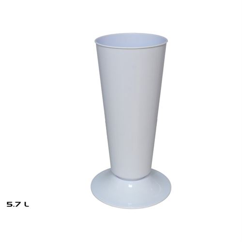 192291 VASO CÔNICO PLÁSTICO 5,7L BRANCO