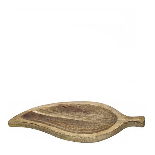 TRAVESSA MADEIRA FOLHA 35X14,50CM