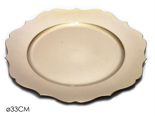 441663 PRATO MARCADOR OURO 33CM