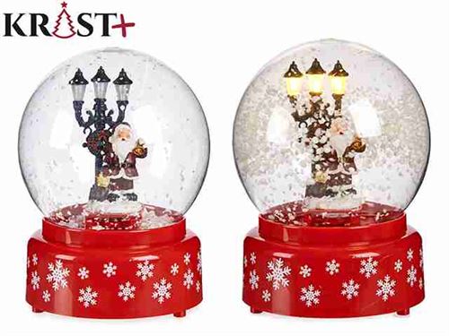 90560 BOLA NEVE NATAL MUSICAL LED 19X13