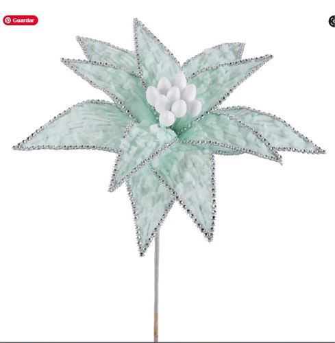 722657 POINSETTIA VERDE 33 X 33 X 40 CM