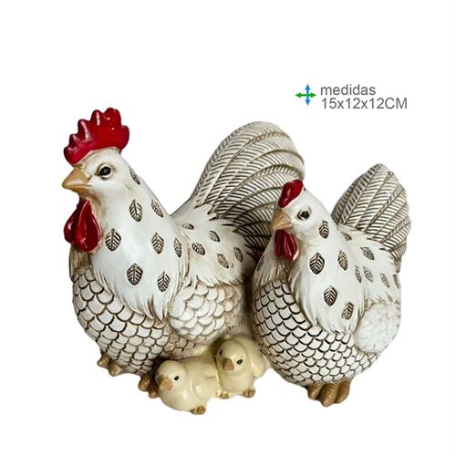 GR-79489 GALINHA RESINA 15x12x12cm