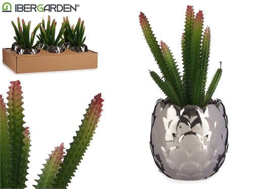 87558 CATO ARTIFICIAL VASO CERAMICA 10 x 10 x 20 cm.