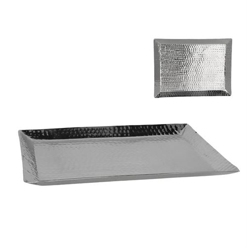 46549 PRATO DECORATIVO PRATA 40X30CM