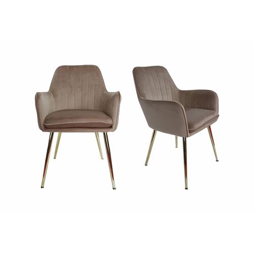 P070284595 POLTRONA BEGE ESCURO T9804 JB607-5 59X61X83CM