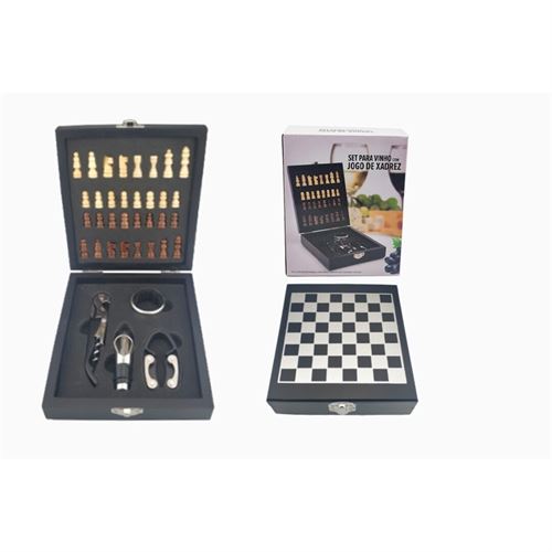 SET VINHO 608312C (4PCS)  JOGO XADREZ