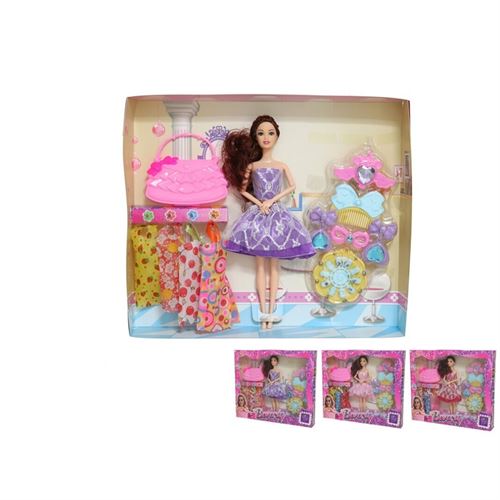 125534 BRINQUEDO CJ.BONECAS 13PÇS 38X6X33CM