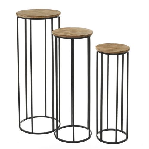 136888 SET 3 MESAS METAL