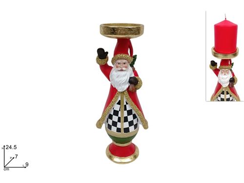 364902 CASTIÇAL POLIRESINA 24,5CM