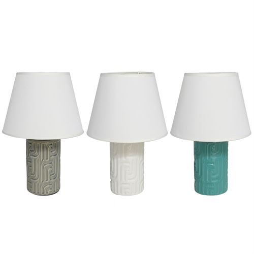 034713 CANDEEIRO CERAMICA 36CM EGIPTO 3SORTIDOS