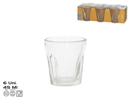 436289 COPO VIDRO 45ML PK6