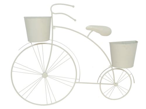 402642 PLANTADOR DE PAREDE BICICLETA GALA BRANCO 75,50X62CM