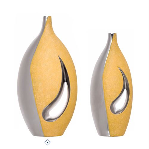 28462 JARRA CERAMICA SILVER SUN C 25,00 L 13,00 A 48,00