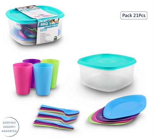 TK- 21021 CONJ. PIQUENIQUE 21 PCS