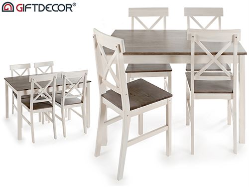 MESA E 4 CADEIRAS MDF CINZA E BRANCO