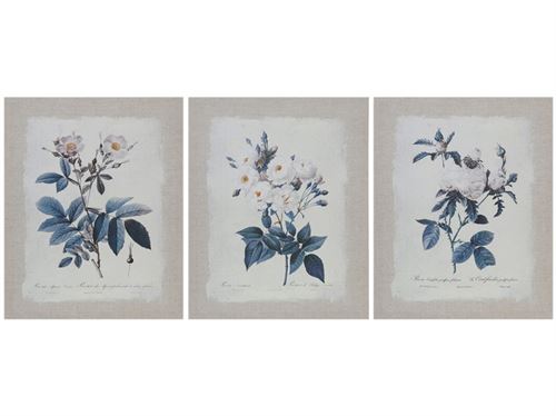 190457 TELA DECORATIVA COTTON FLOWER 40X50X1,8CM 3 SORT