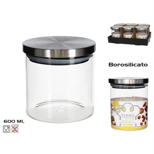 FRASCO BOROSILICATO 600ML T/METAL