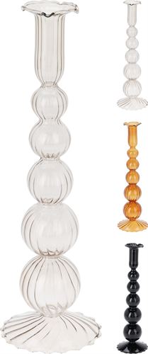 MC5600030 CASTIÇAL VIDRO 9X29CM SORT