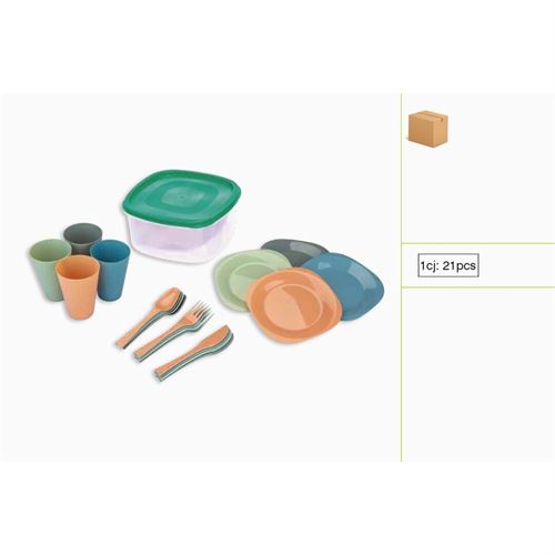 P231593964 CJ. PIQUENIQUE TK-21021 (SET/21PCS) SORT.4