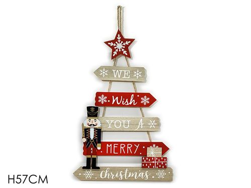 421944 PLACA PENDURAR MDF NATAL 57CM SOLDADO