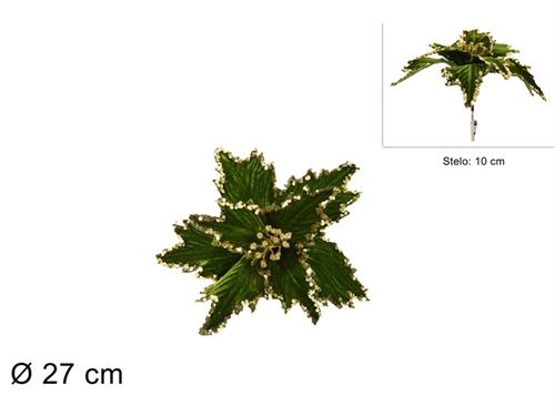 095356 FLOR NATAL VELUDO VERDE