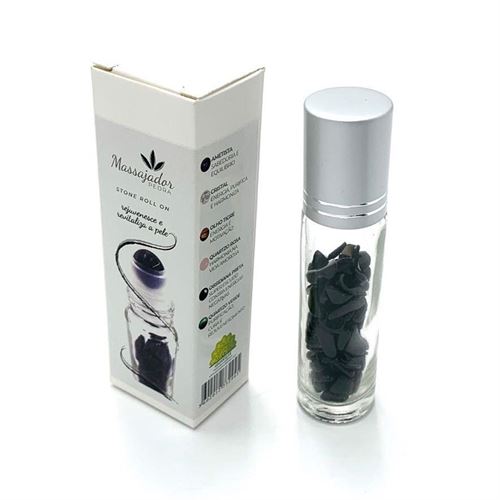 PR-73294 MASSAGEADOR ROLLER OBSIDIANA NEGRA 8,5X3