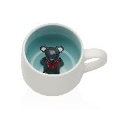 22580036 CANECA RATO PORCELANA 10,5 X 8,5 CM