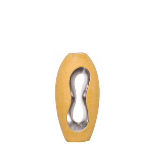28467 JARRA CERAMICA DECORATIVA SILVER SUN