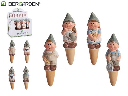 12535 HUMIDIFICADOR PLANTAS CERAMICA DUENDE
