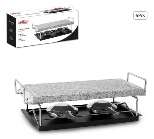 23ST003 GRELHADOR PEDRA 6PÇS