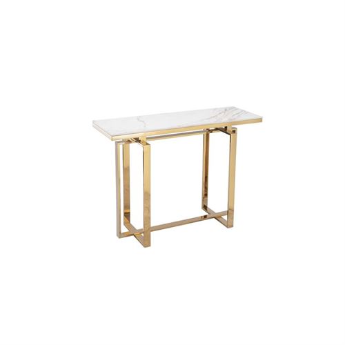 330214 CREDENCIA INOX DOURADA 120X40X85 CM
